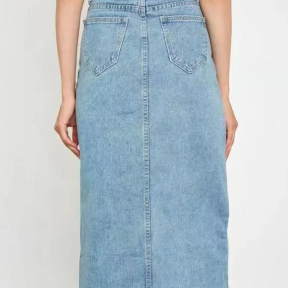 J.ING Samaria Light Sky Blue Asymmetrical Skirt - Picture 4 of 6